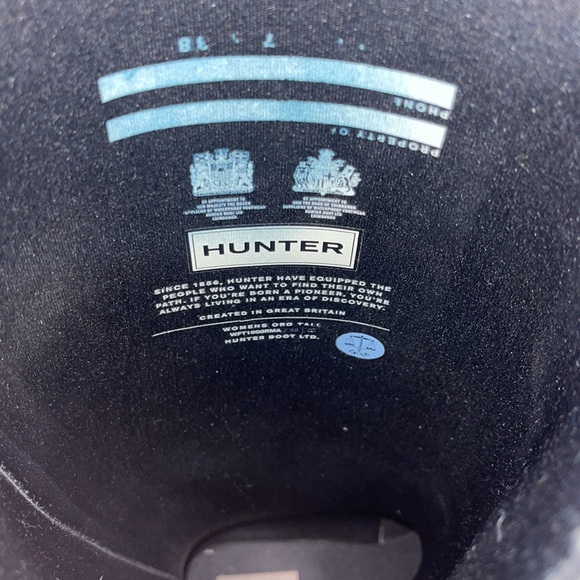 Black Hunter Boots Tall - Picture 3 of 8